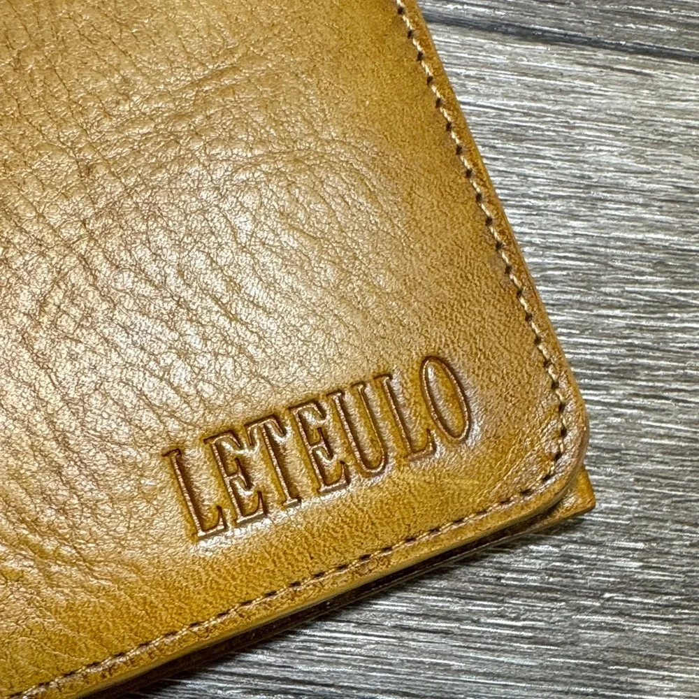Leteulo Yellow Leather Wallet